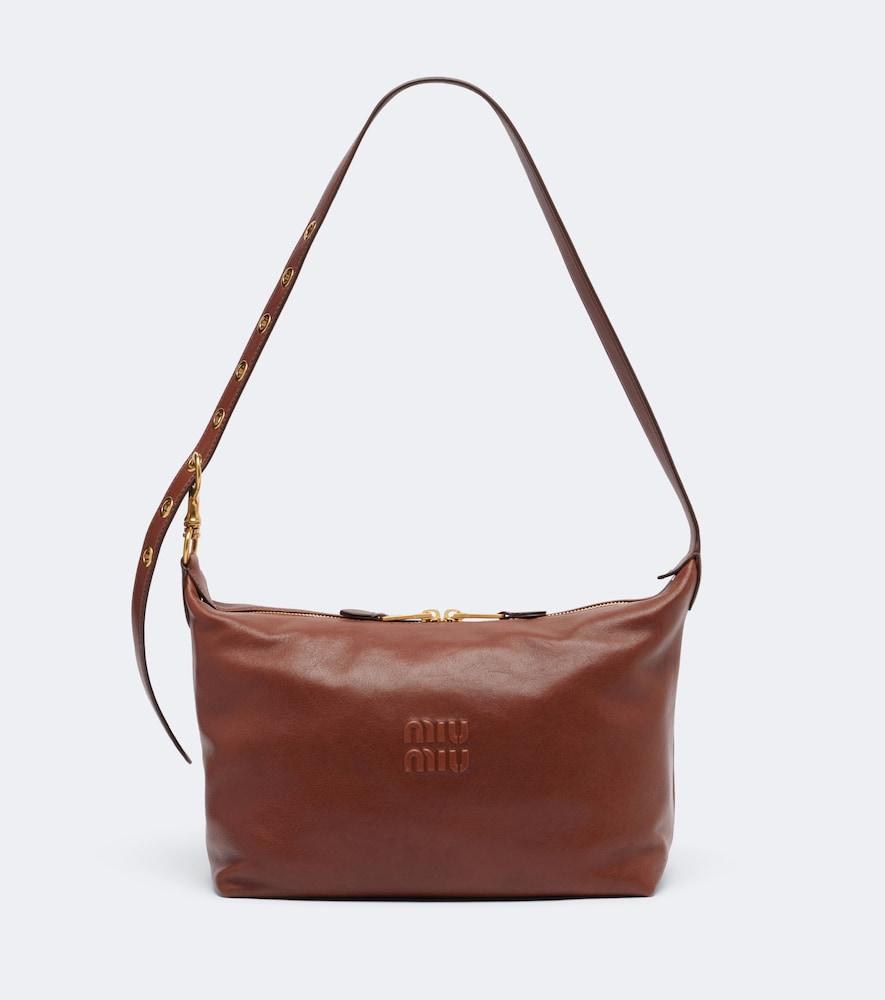 miu miu spirit leather shoulder bag
