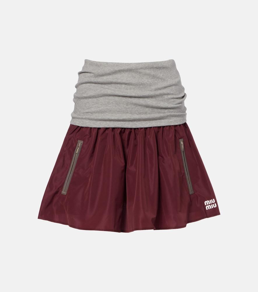 miu miu technical miniskirt