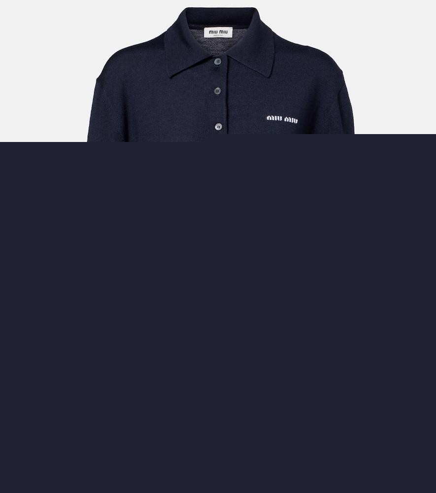 miu miu virgin wool polo sweater