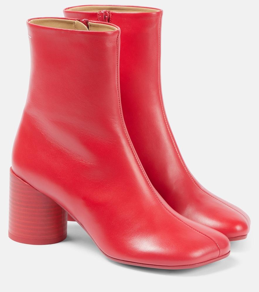 mm6 maison margiela anatomic leather ankle boots