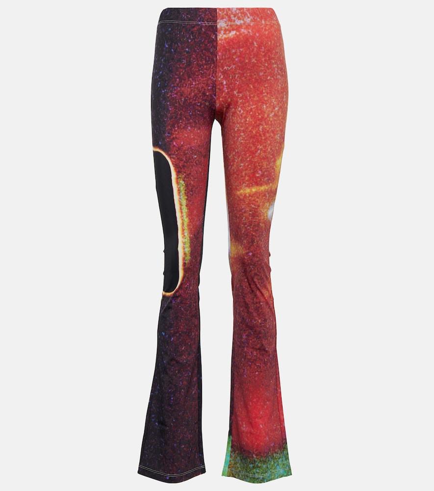 mm6 maison margiela printed leggings