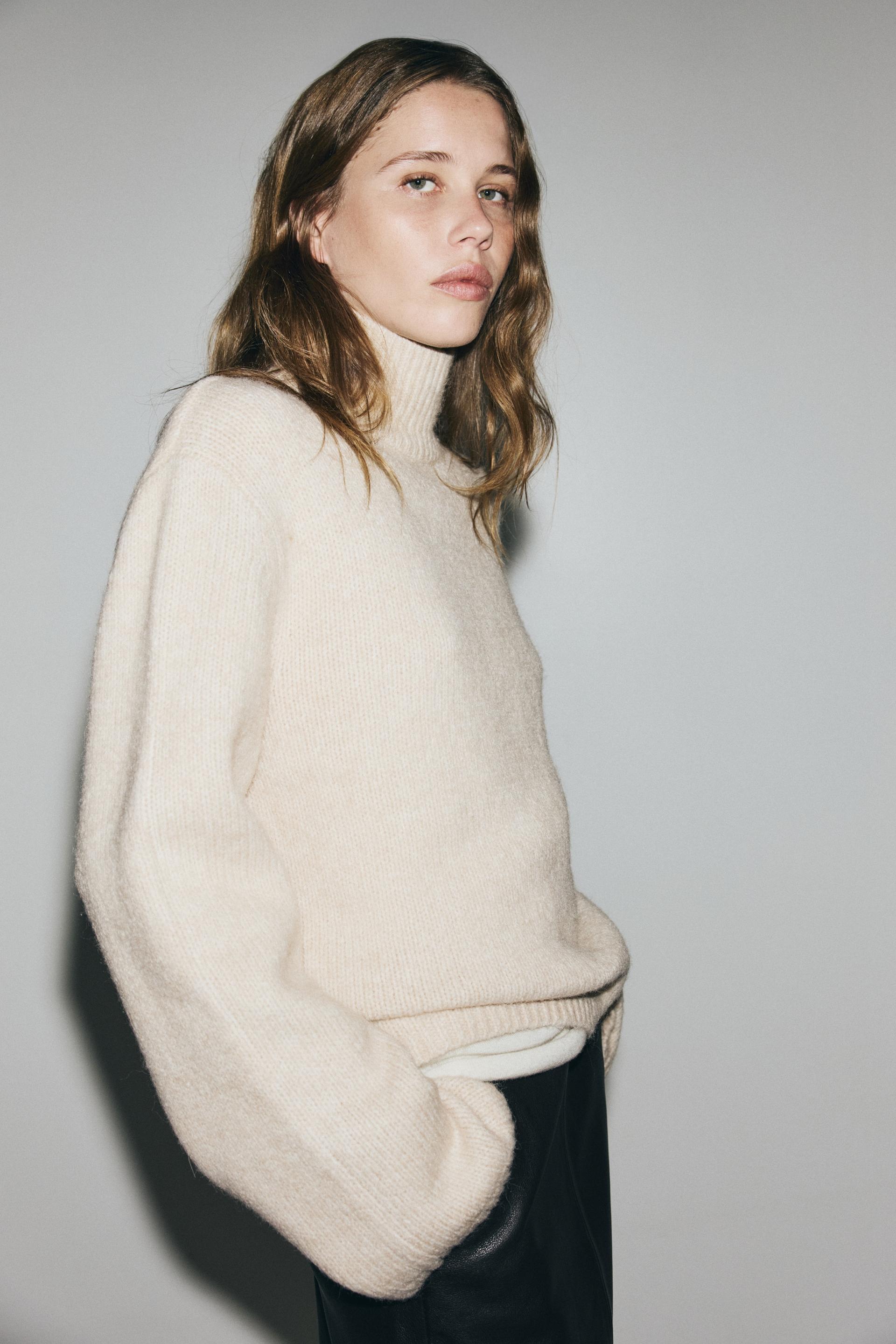 mock turtleneck sweater