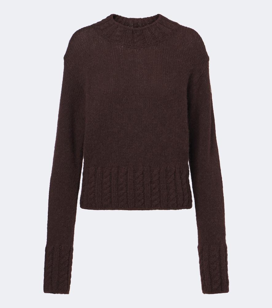 moncler alpaca and wool-blend sweater
