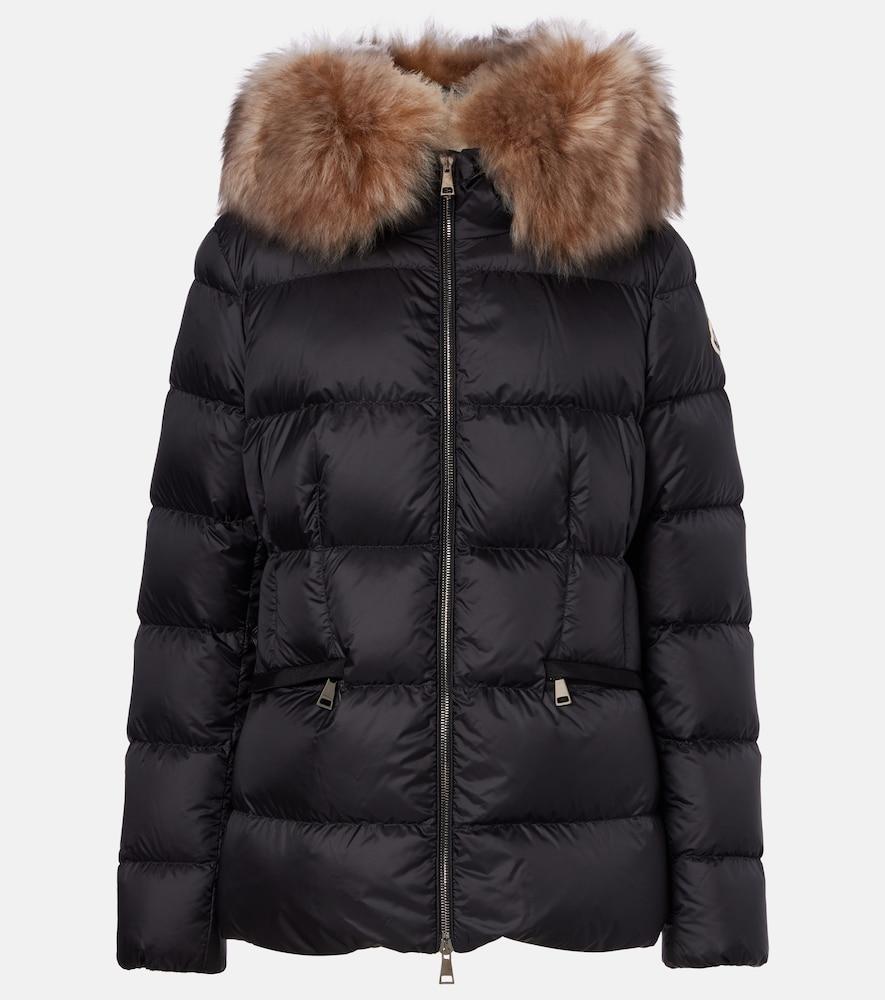 moncler boed shearling-trimmed down jacket