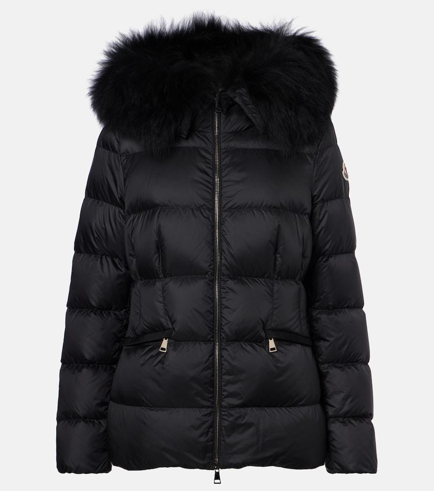 moncler boed shearling-trimmed down jacket