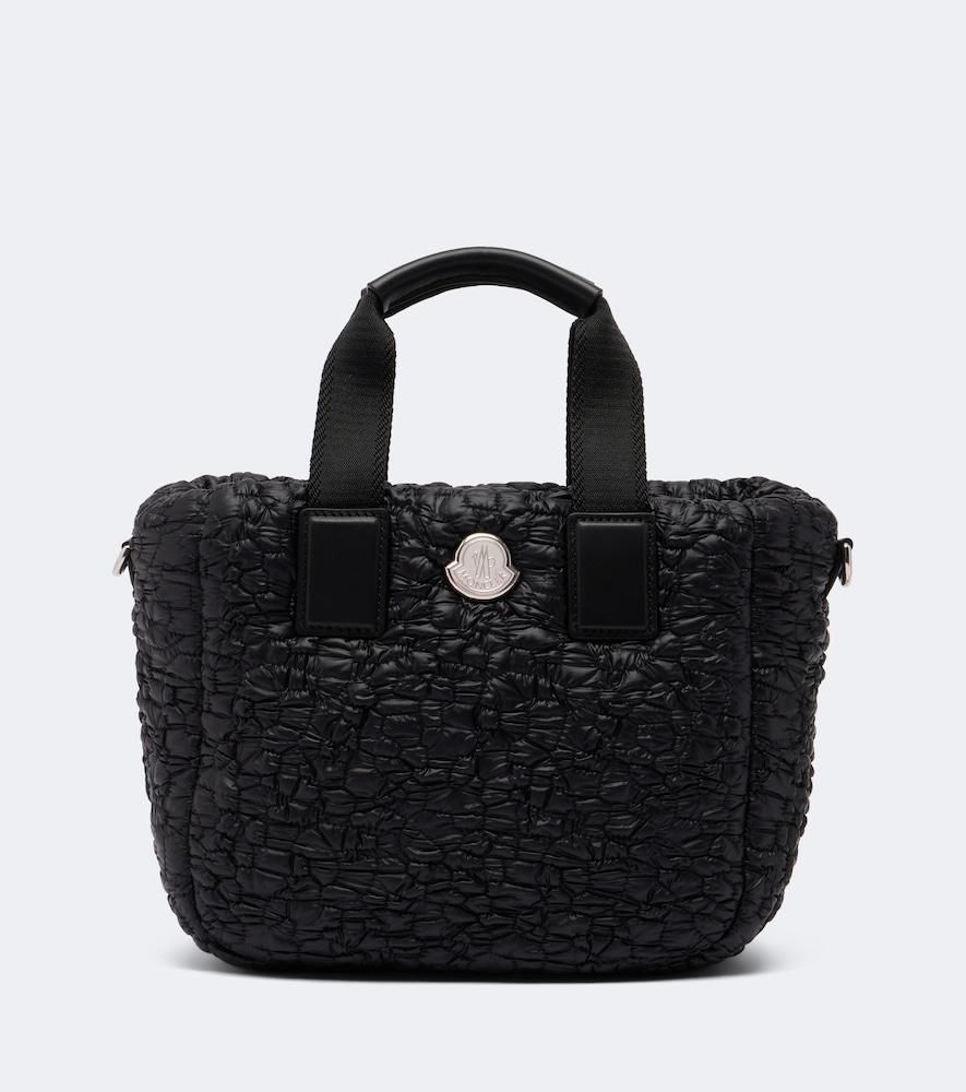 moncler caradoc mini quilted top-handle bag