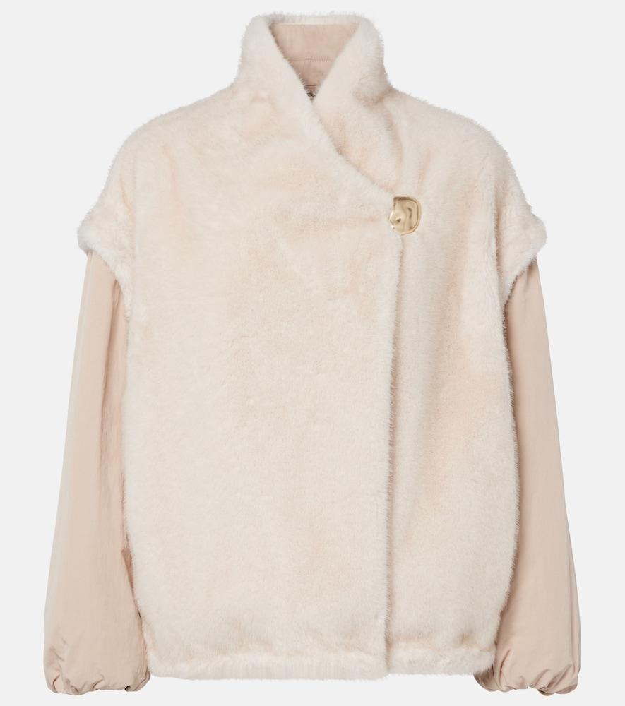 moncler chardonneret fleece down jacket