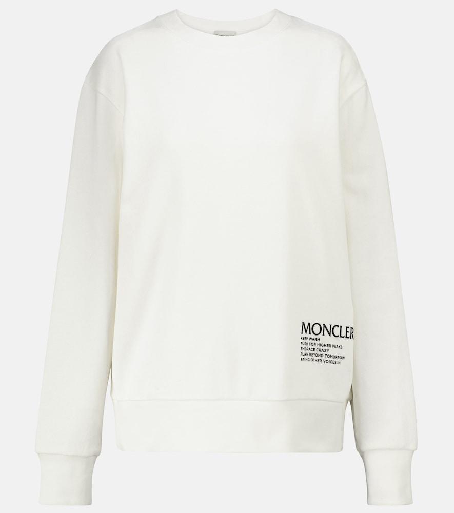 moncler cotton-blend sweatshirt