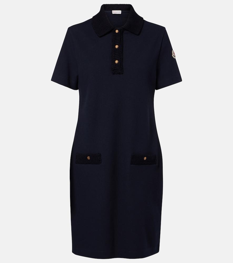 moncler cotton piqué polo dress