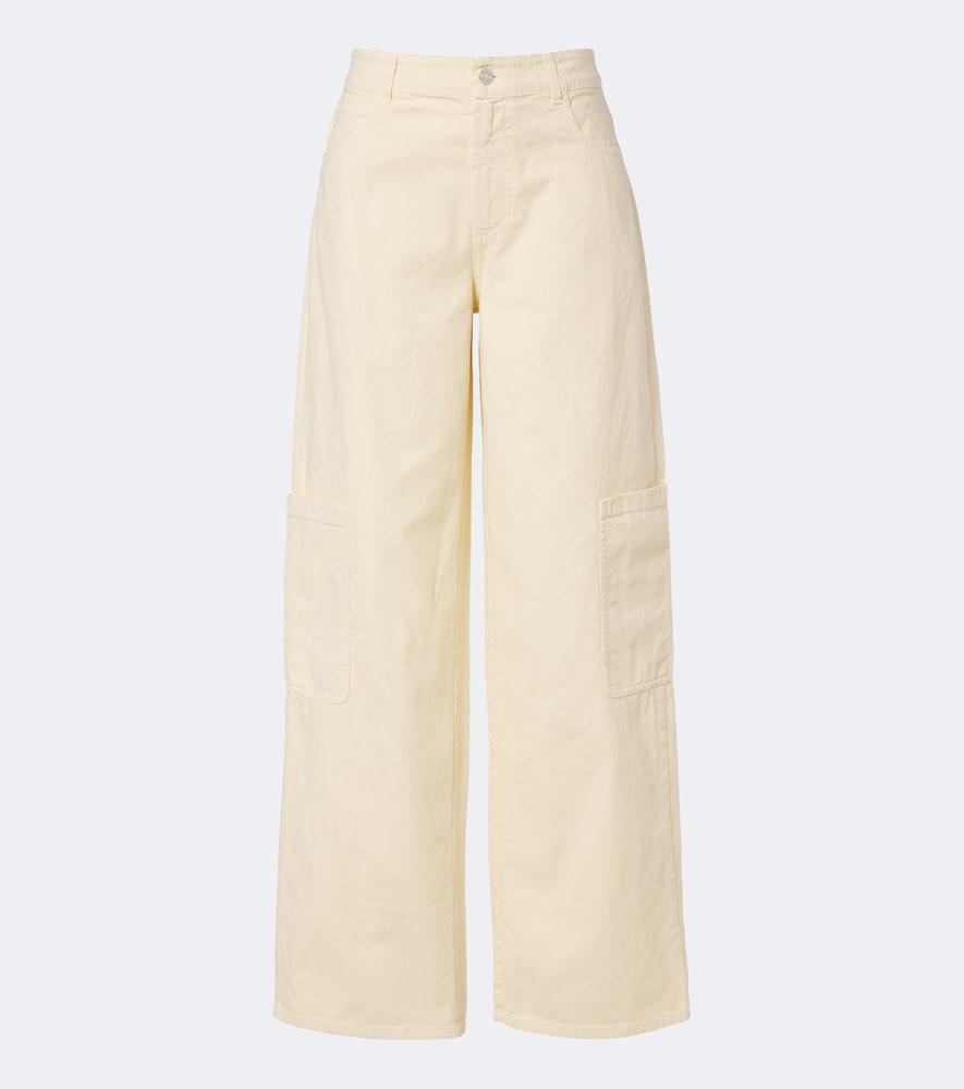 moncler cotton wide-leg pants