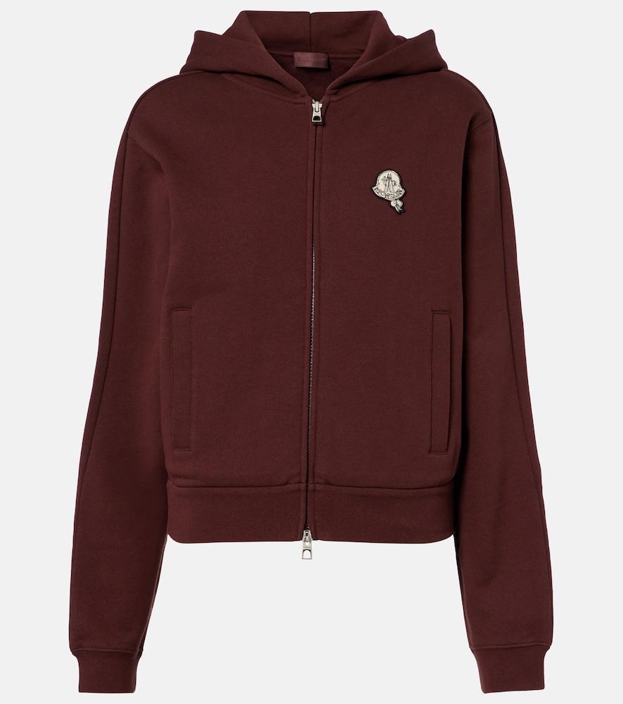moncler cotton zip-up hoodie