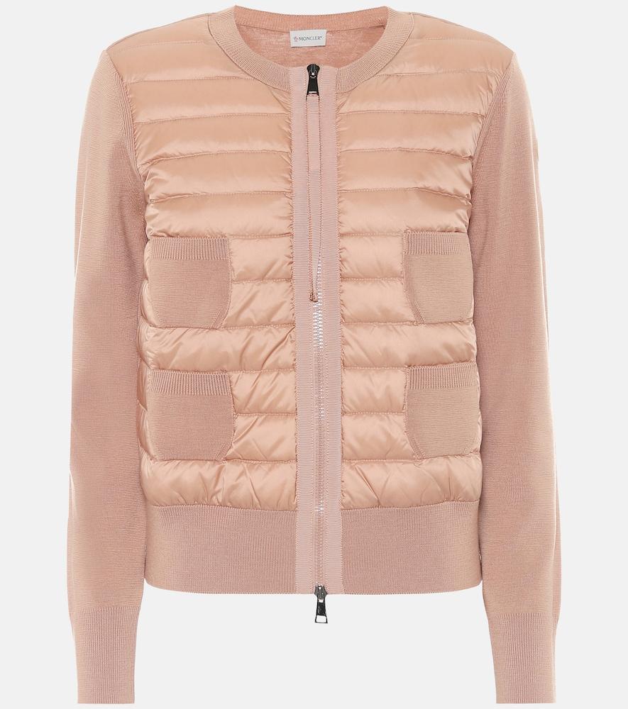 moncler down and wool jacket