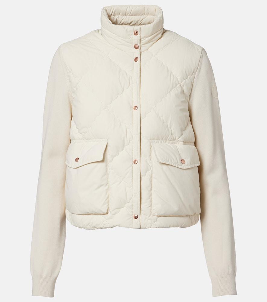 moncler down-paneled cardigan