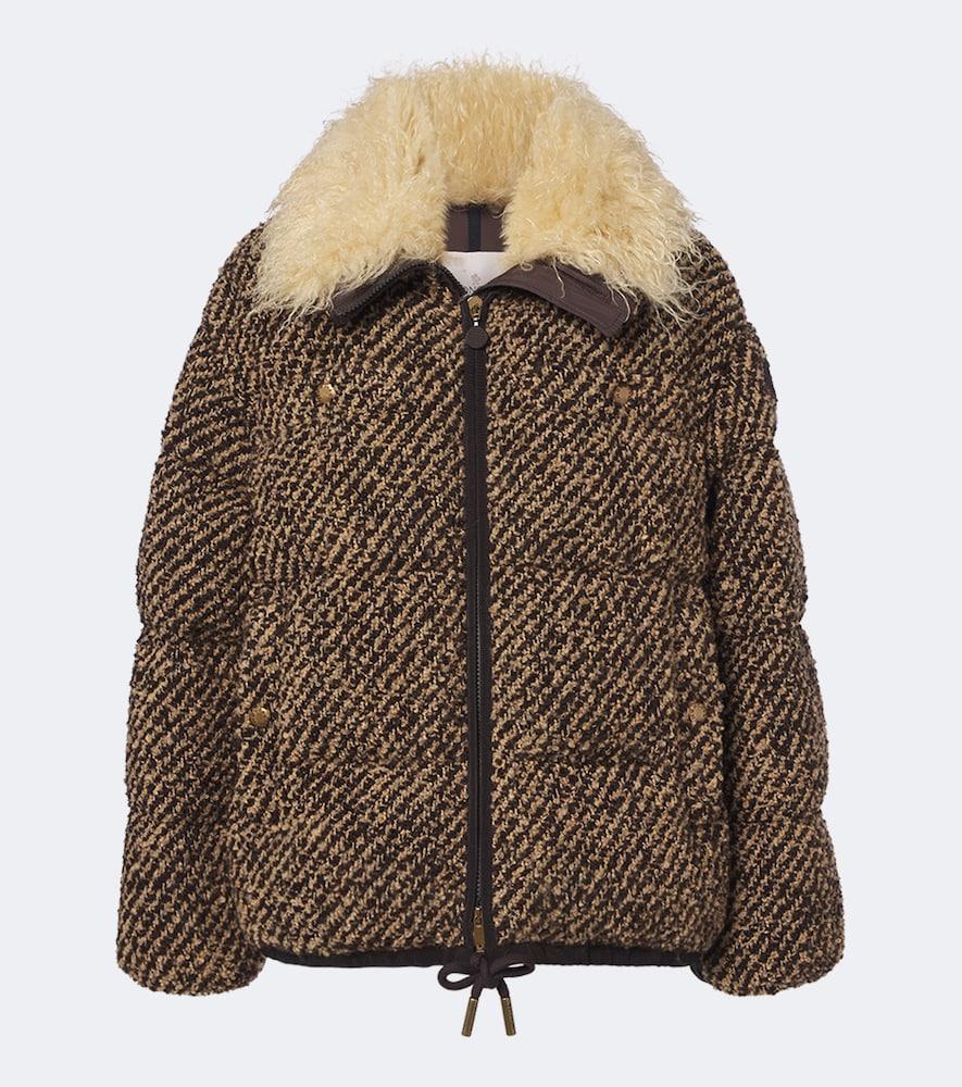 moncler dynamique bouclé down jacket