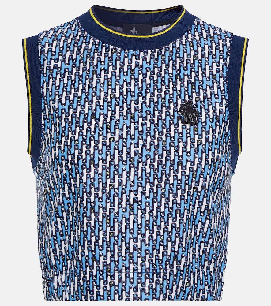 moncler grenoble printed top