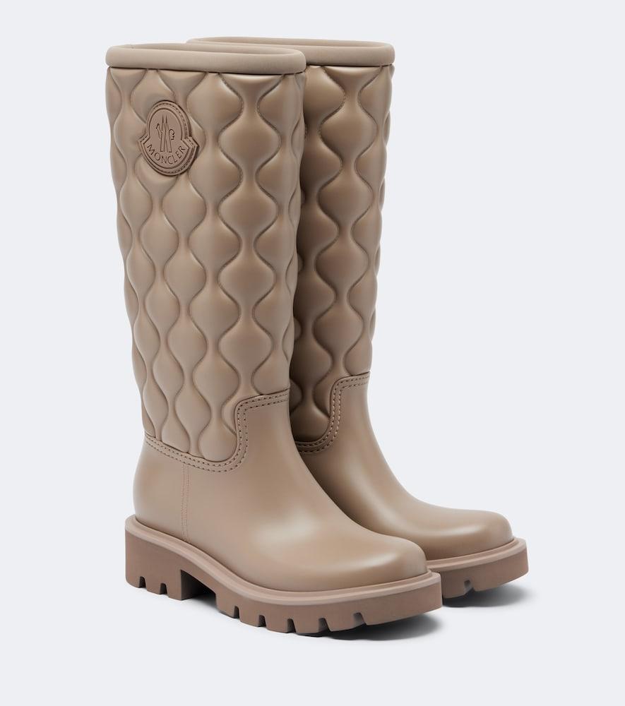 moncler kickstream quilted rain boots