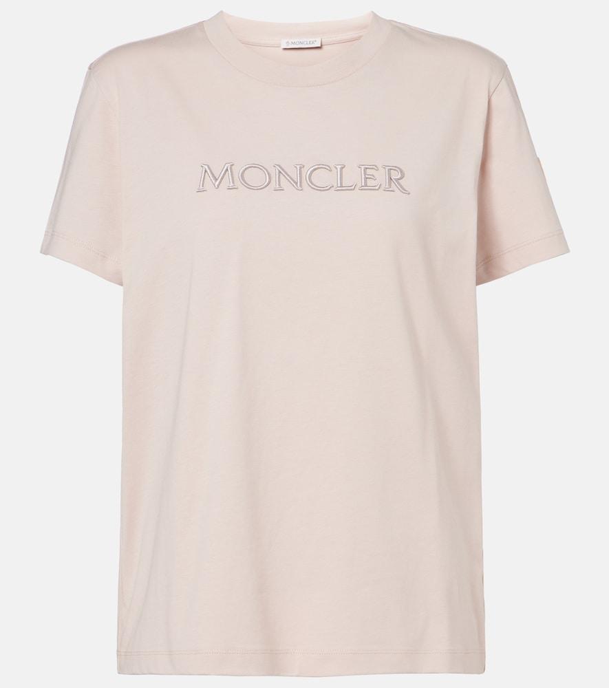 moncler logo cotton jersey t-shirt