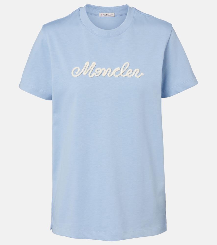 moncler logo cotton jersey t-shirt