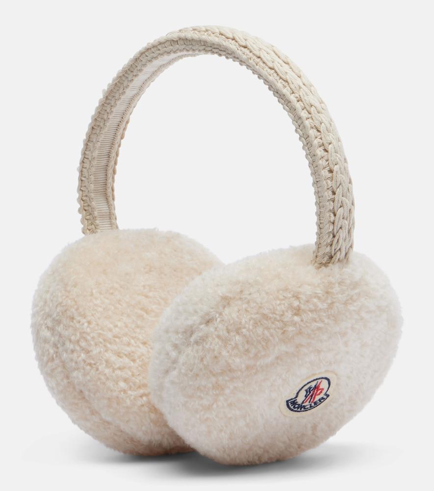 moncler logo teddy earmuffs
