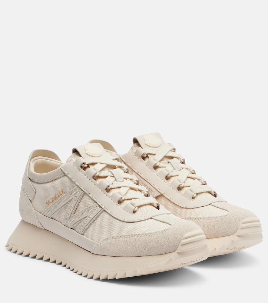 moncler pacey2 suede-trimmed sneakers