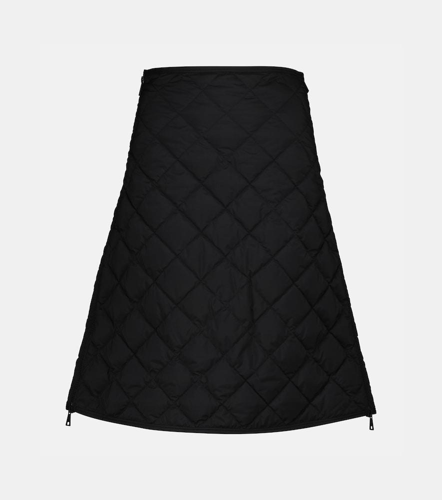 moncler quilted high-rise down skirt