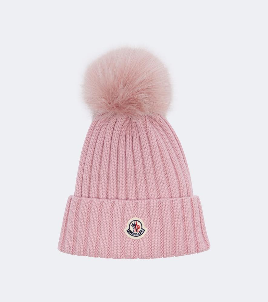 moncler ribbed-knit virgin wool beanie