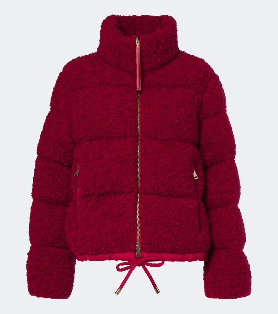moncler trascendance bouclé down jacket