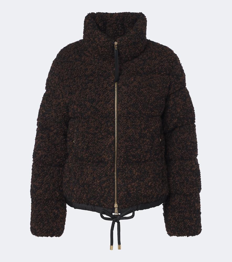 moncler trascendance bouclé down jacket