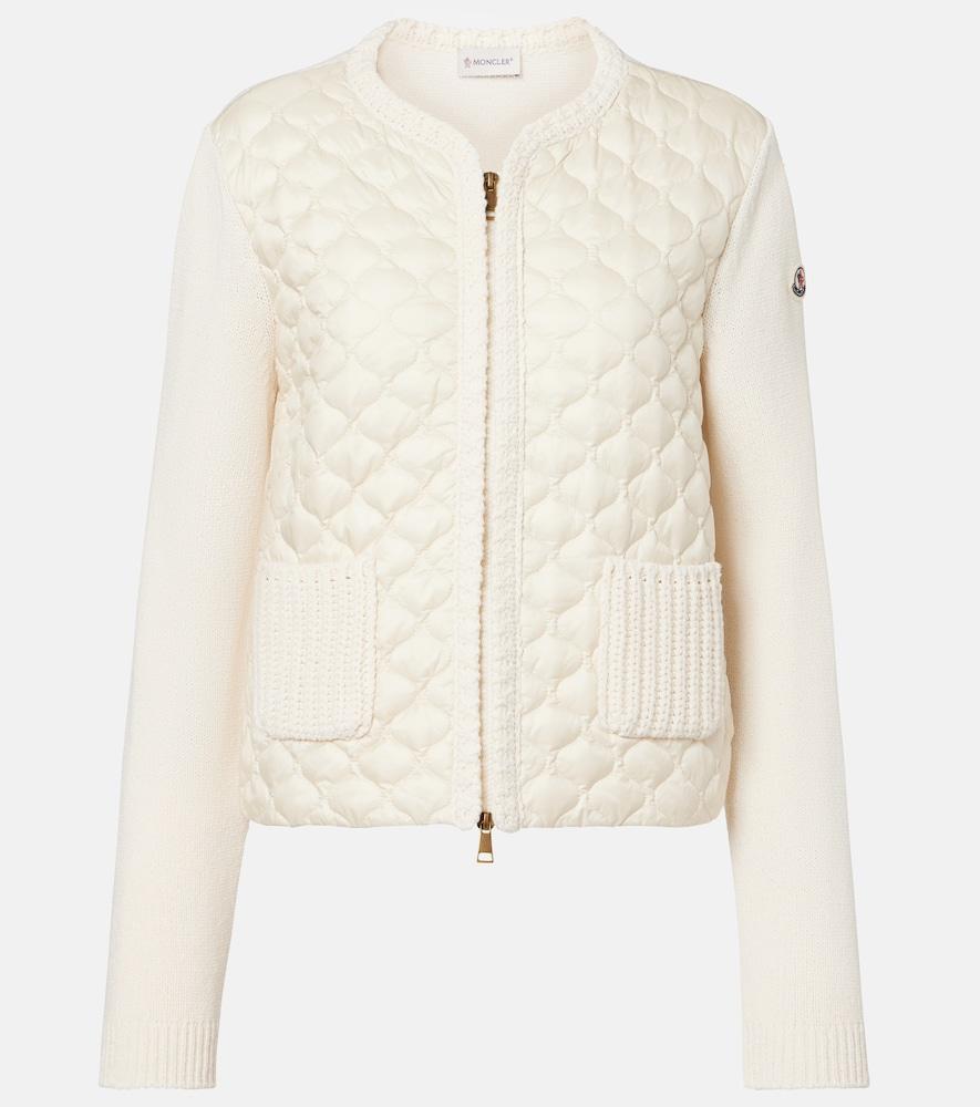 moncler zip-up cardigan