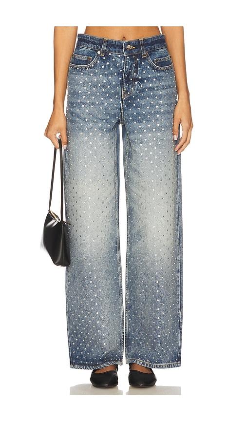 monse embellished jean in blue. - size 0 (also in 2, 4)