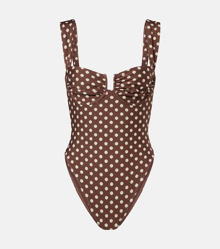 montce bella polka-dot swimsuit
