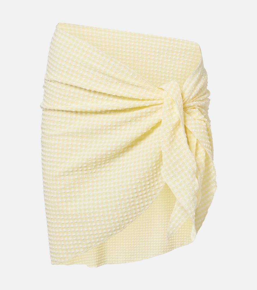 montce draped beach cover-up