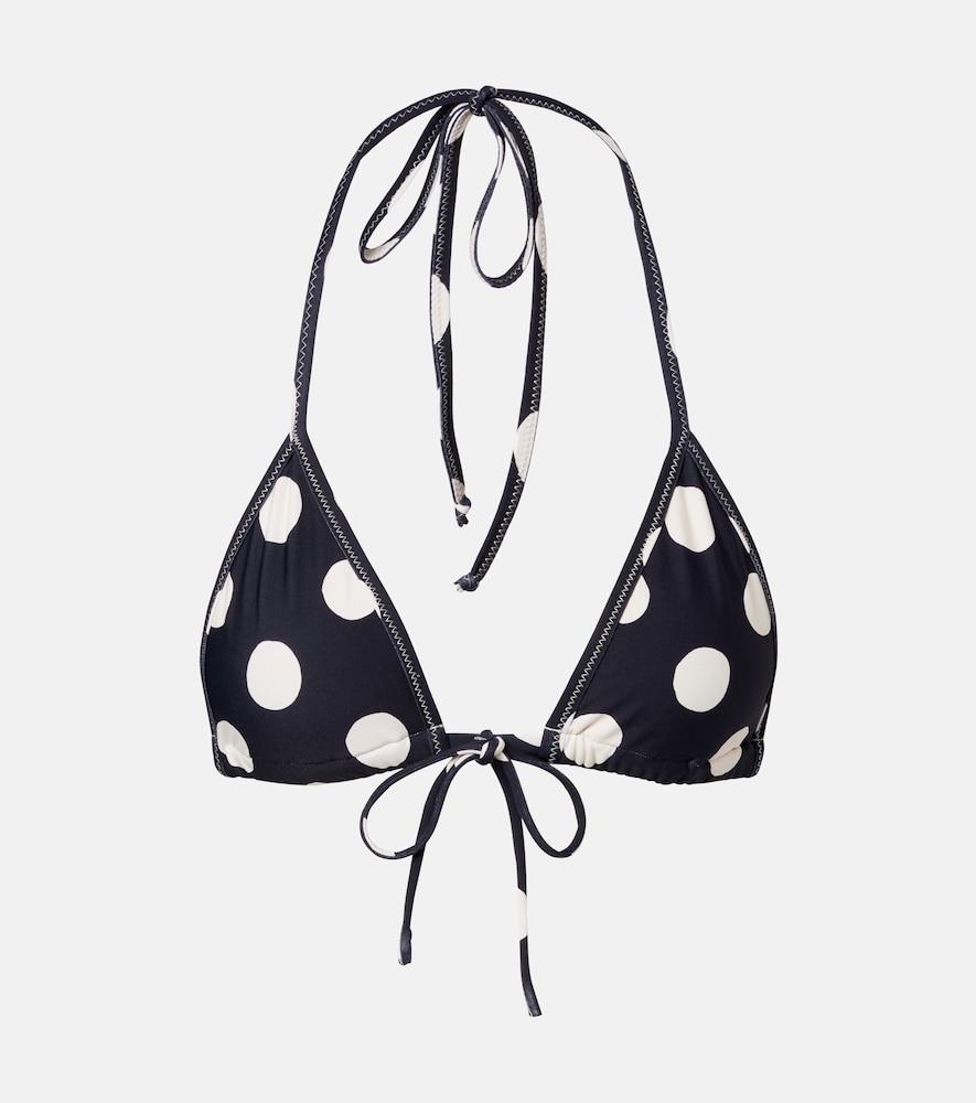 montce emma polka-dot bikini top