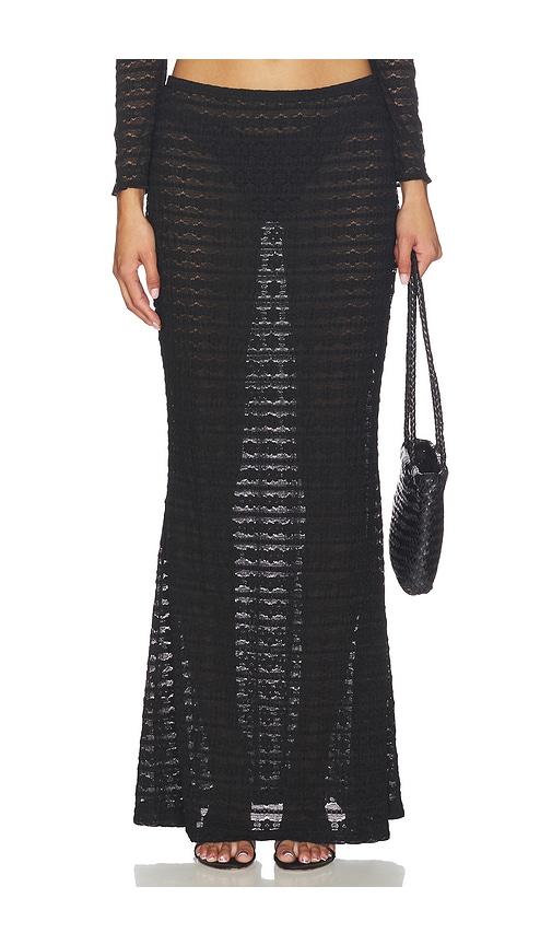 montce natalia maxi skirt in black. - size l (also in m)