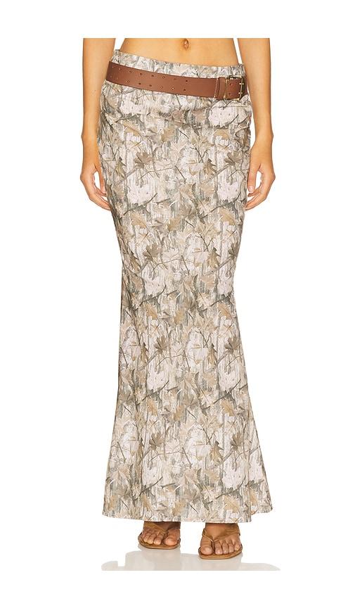 montce natalia skirt in green. - size l (also in xs, s, m, xl)