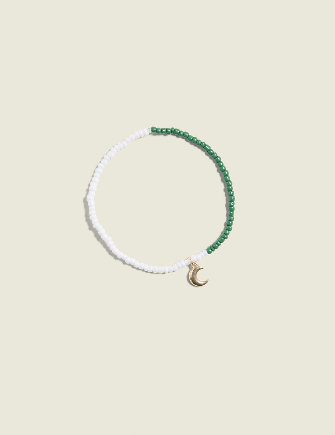 moon charm stretch bracelet