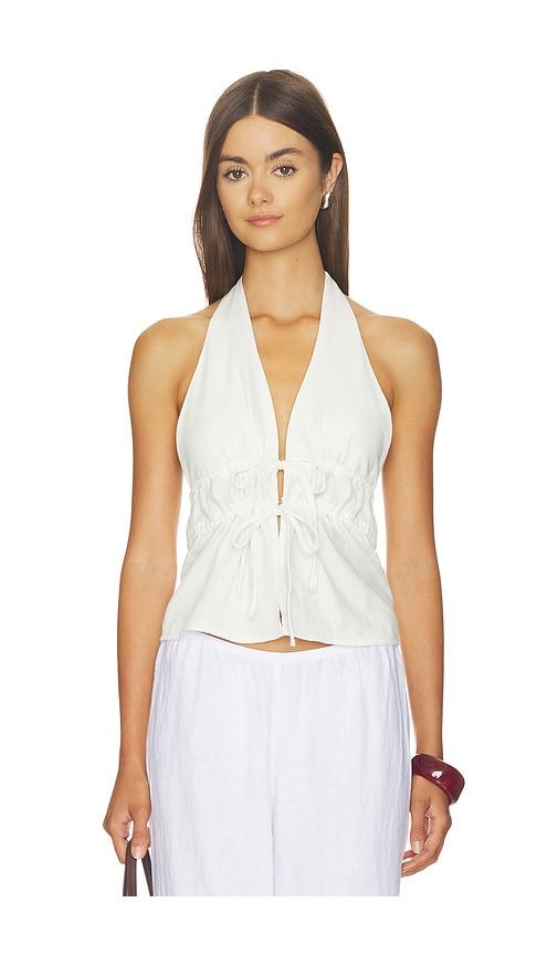 more to come belle top in white. - size l (also in m, xl)