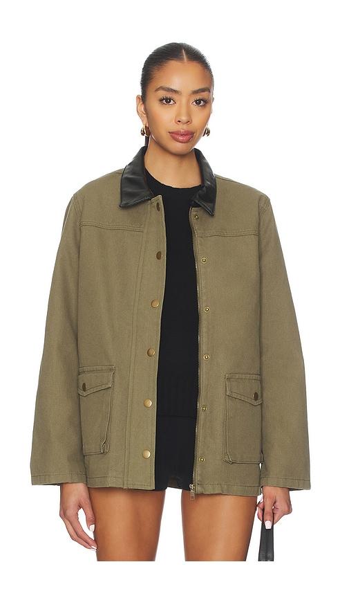 more to come gloria barn jacket in olive. - size xl (also in xxs, xs)