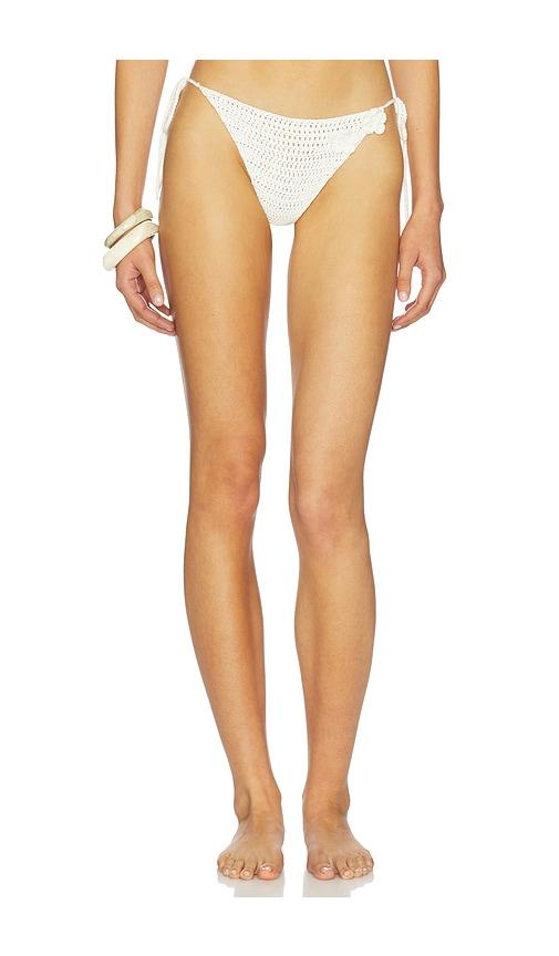 more to come lakeisha crochet bikini bottom in ivory. - size m (also in s)