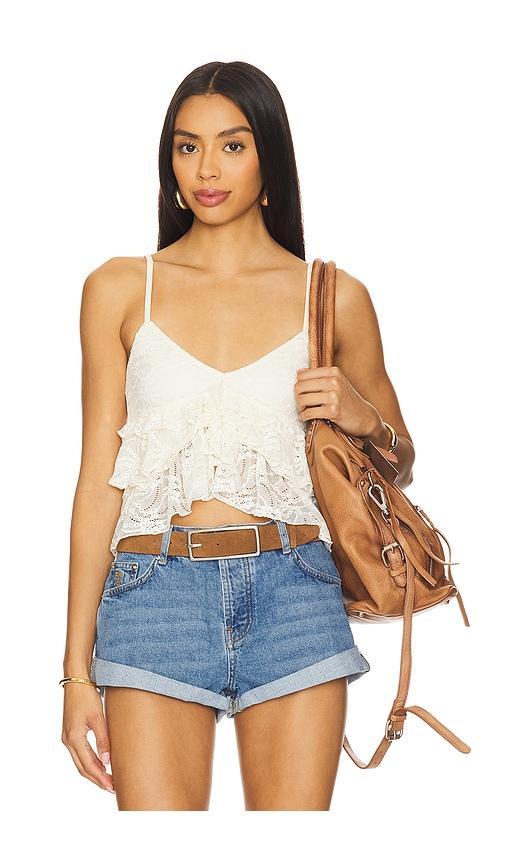 more to come marisol cami top in ivory. - size l (also in m)