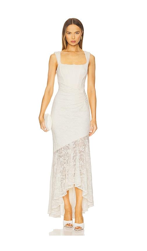 more to come micah corset dress in ivory. - size xs (also in xxs)