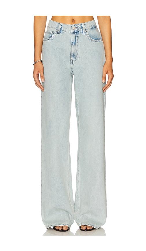 moschino jeans low rise bootcut in blue. - size 26 (also in 27)