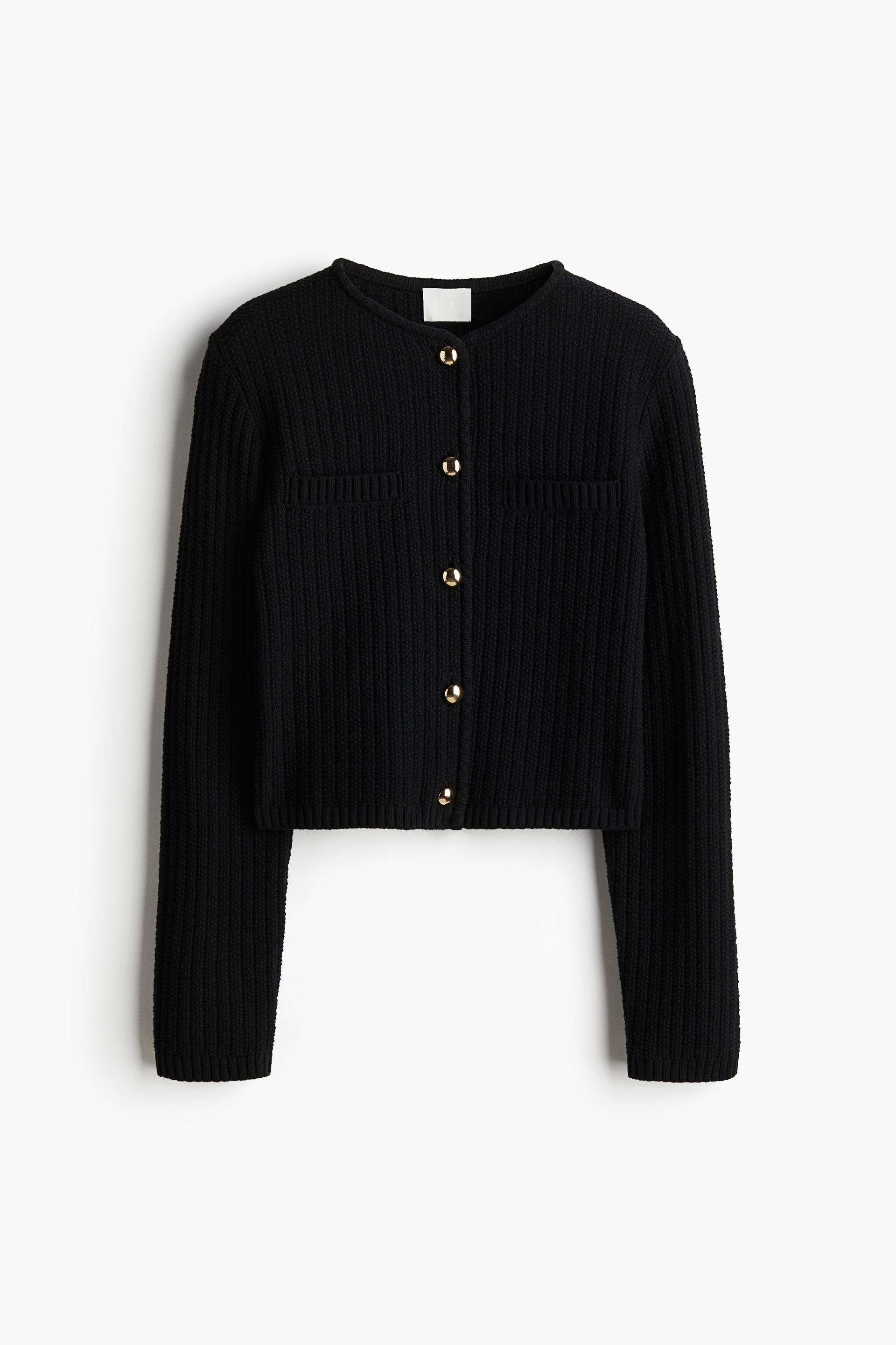 moss-knit cardigan