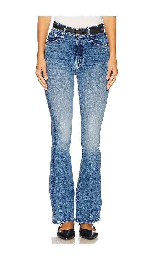 mother high waisted weekend skimp jeans in blue. - size 26 (also in 27)