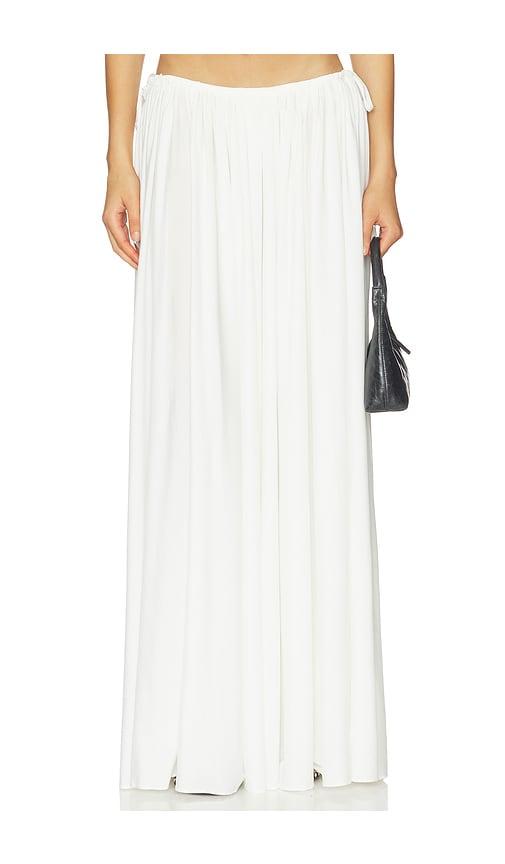 mother of all helena maxi skirt in white. - size m (also in s)