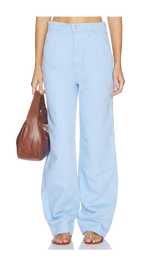 mother the bee's knees stud finder sneak jeans in baby blue. - size 23 (also in 24, 25, 26, 27, 28, 29, 30, 31, 33)