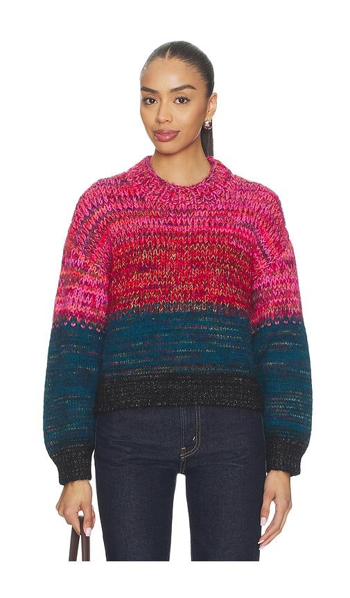 mother the crop pullover in pink,teal. - size l (also in m, s, xl, xs)