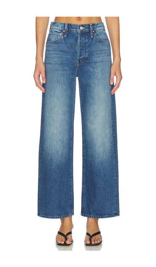 mother the dodger button flood jeans in blue. - size 24 (also in 25, 26, 27, 28, 30, 32, 33)
