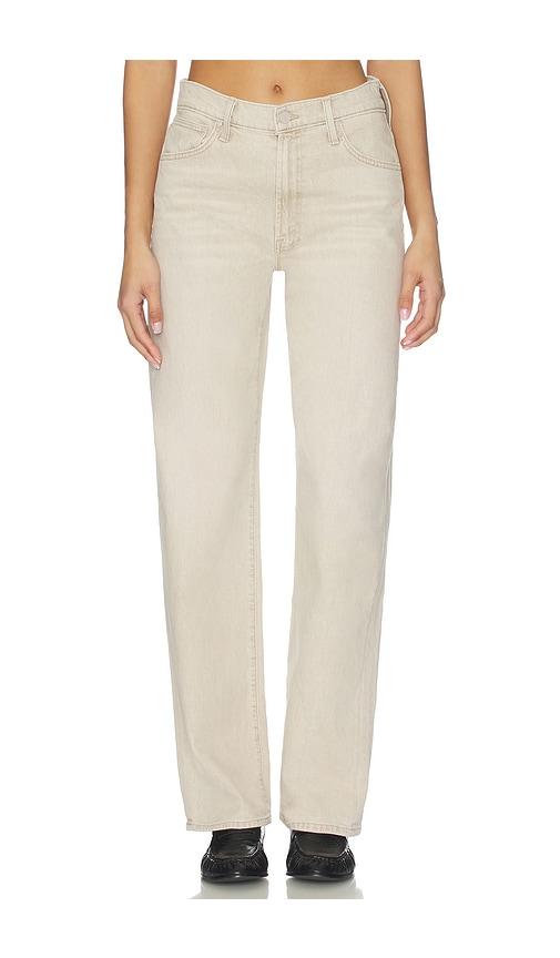 mother the dodger sneak jeans in twice as nice in beige. - size 30 (also in 31, 33, 34)