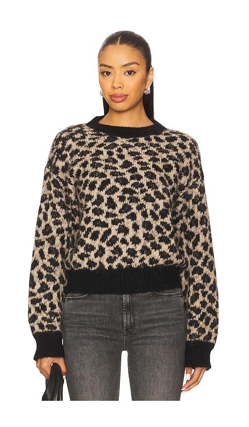 mother the itsy crop jumper in black. - size l (also in xs, s, m)